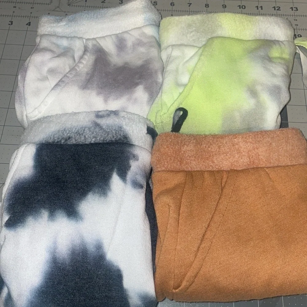 NEW Free People Boho Green, Gray & White Tye Dye Kelly Terry Shorts